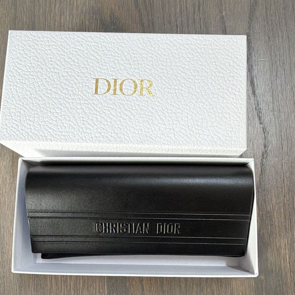 DIOR BlackSuit S2I Transparent Grey Acetate Aviator Sunglasses Box Case Italy